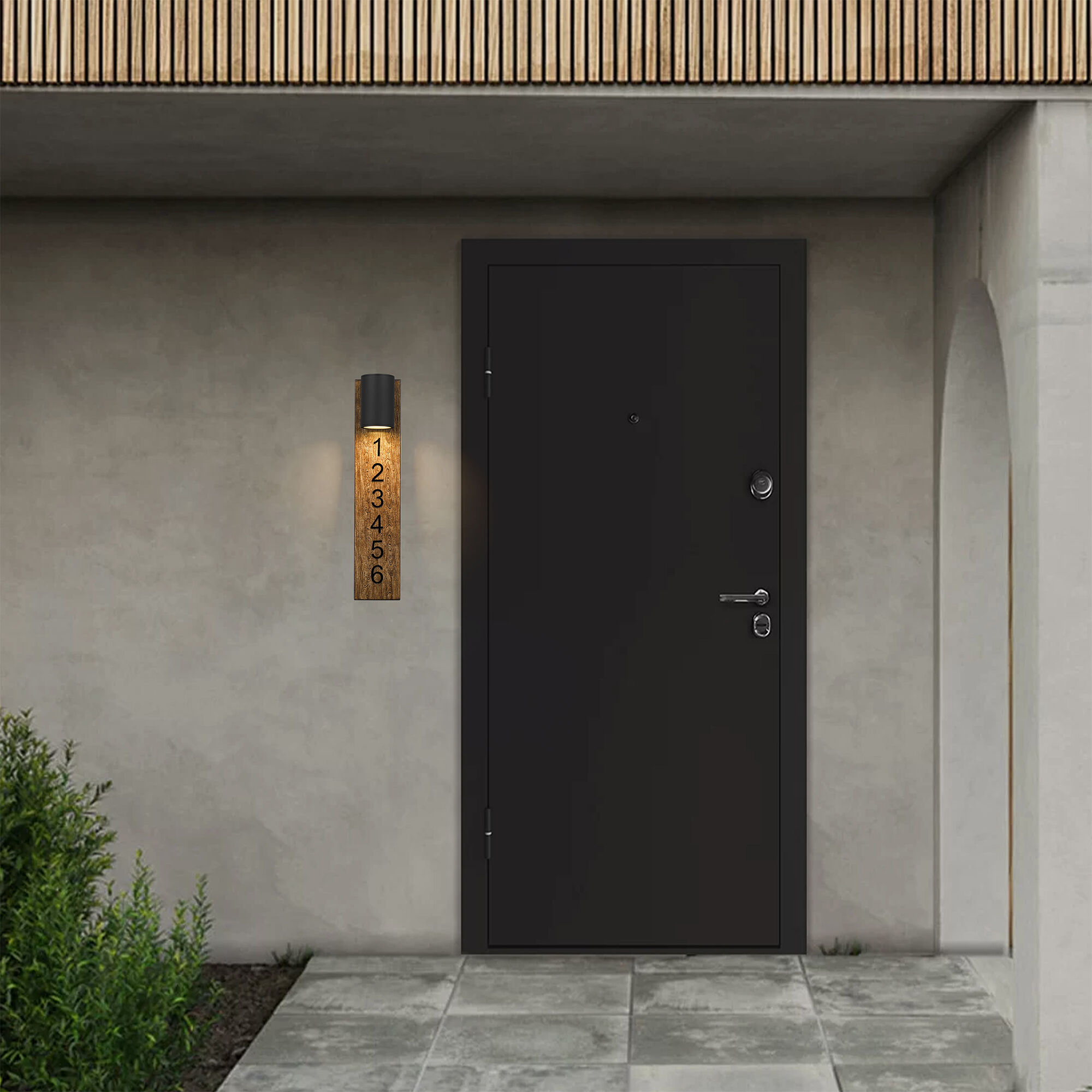Woodone LED 26 inch Sand Black Outdoor Wall Sconce